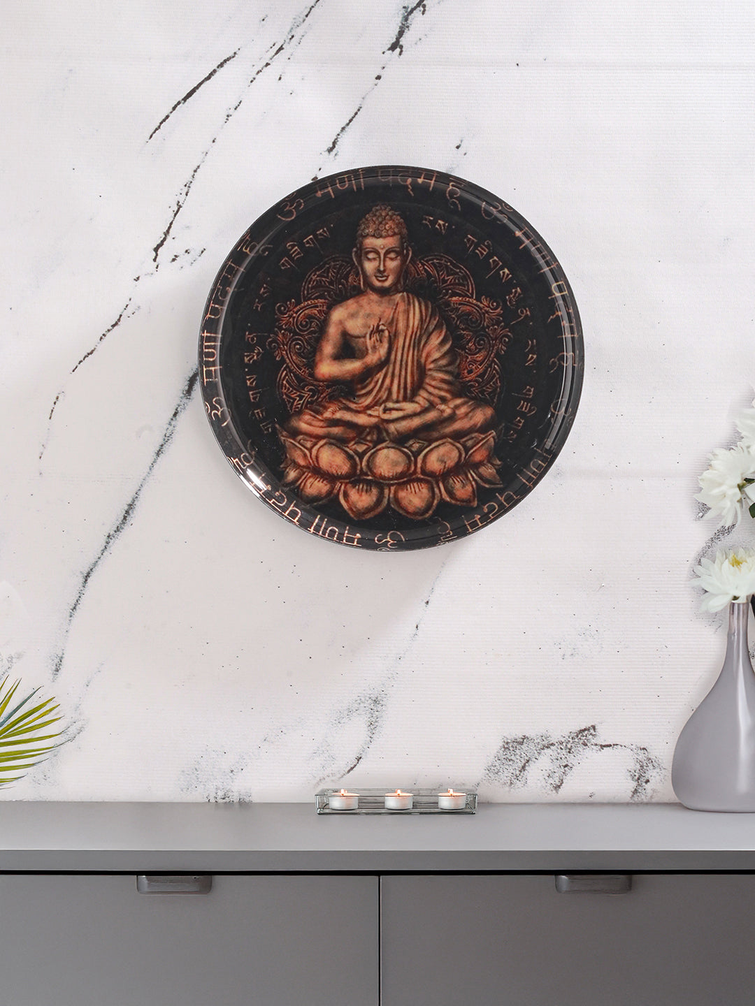 Serene Buddha Wall Plate