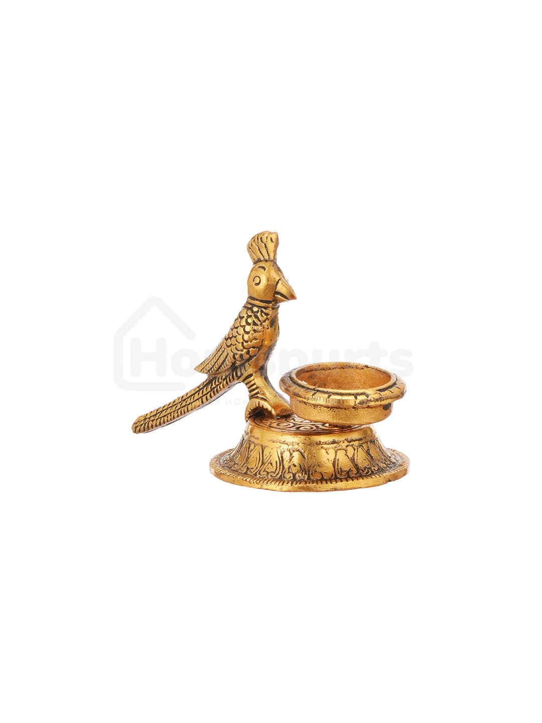 Metallic Parrot Duo Candle Holders