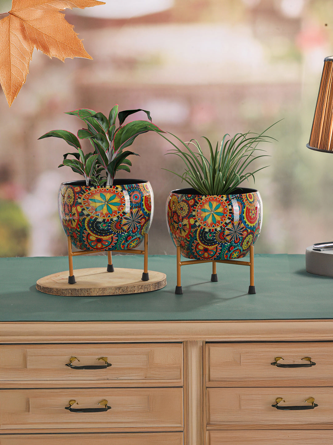 Mithuna Ethnic Handcrafted Planter With Stand