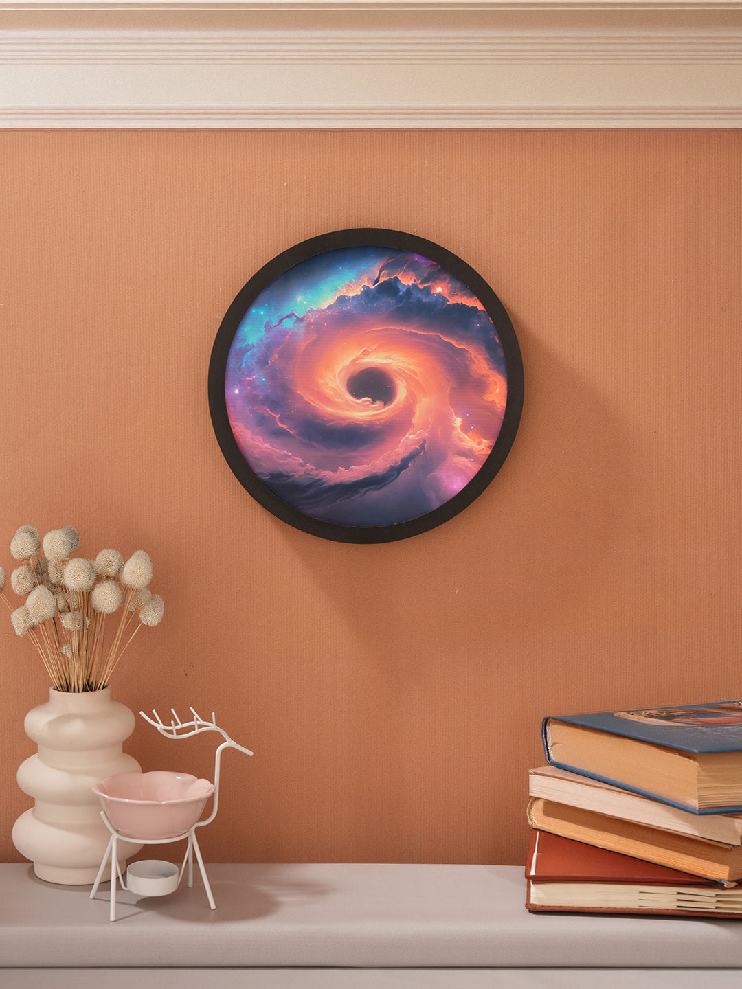 Luminous Galaxy Round MDF Wall Light Décor