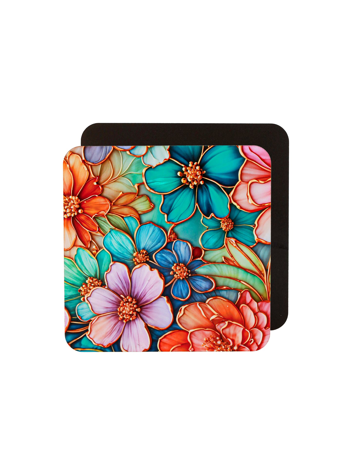 Refreshing Nature-Set Of 6 Wooden Coaster