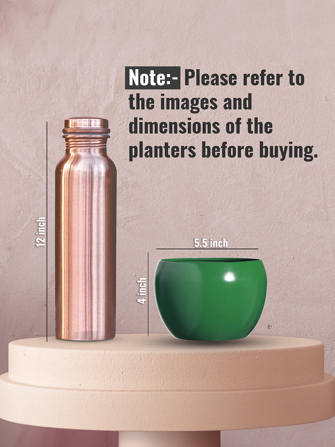 Marsha Miro Planter (Green & Red) - Set Of Two