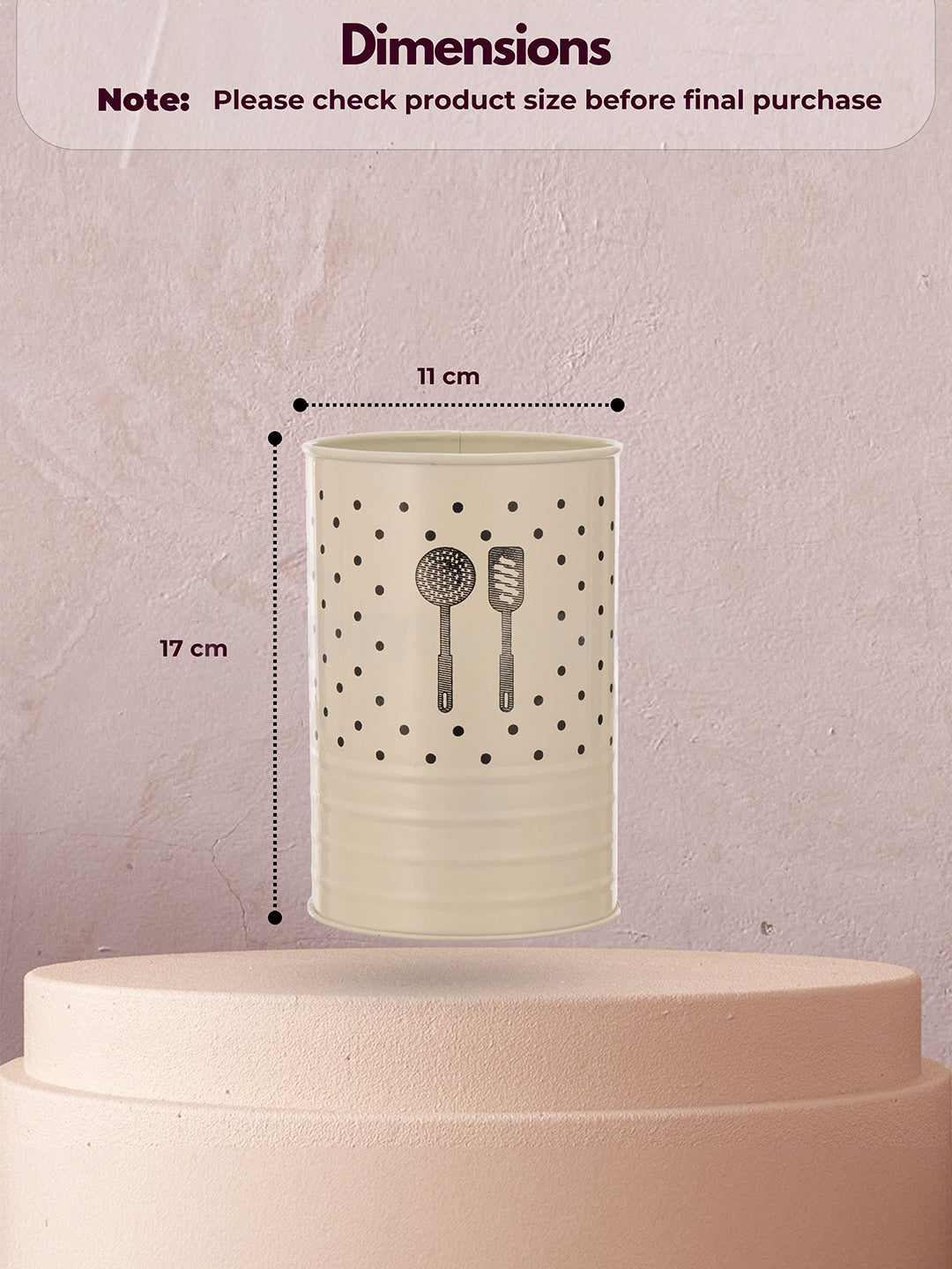 Stack Spot Cutlery Stand - White