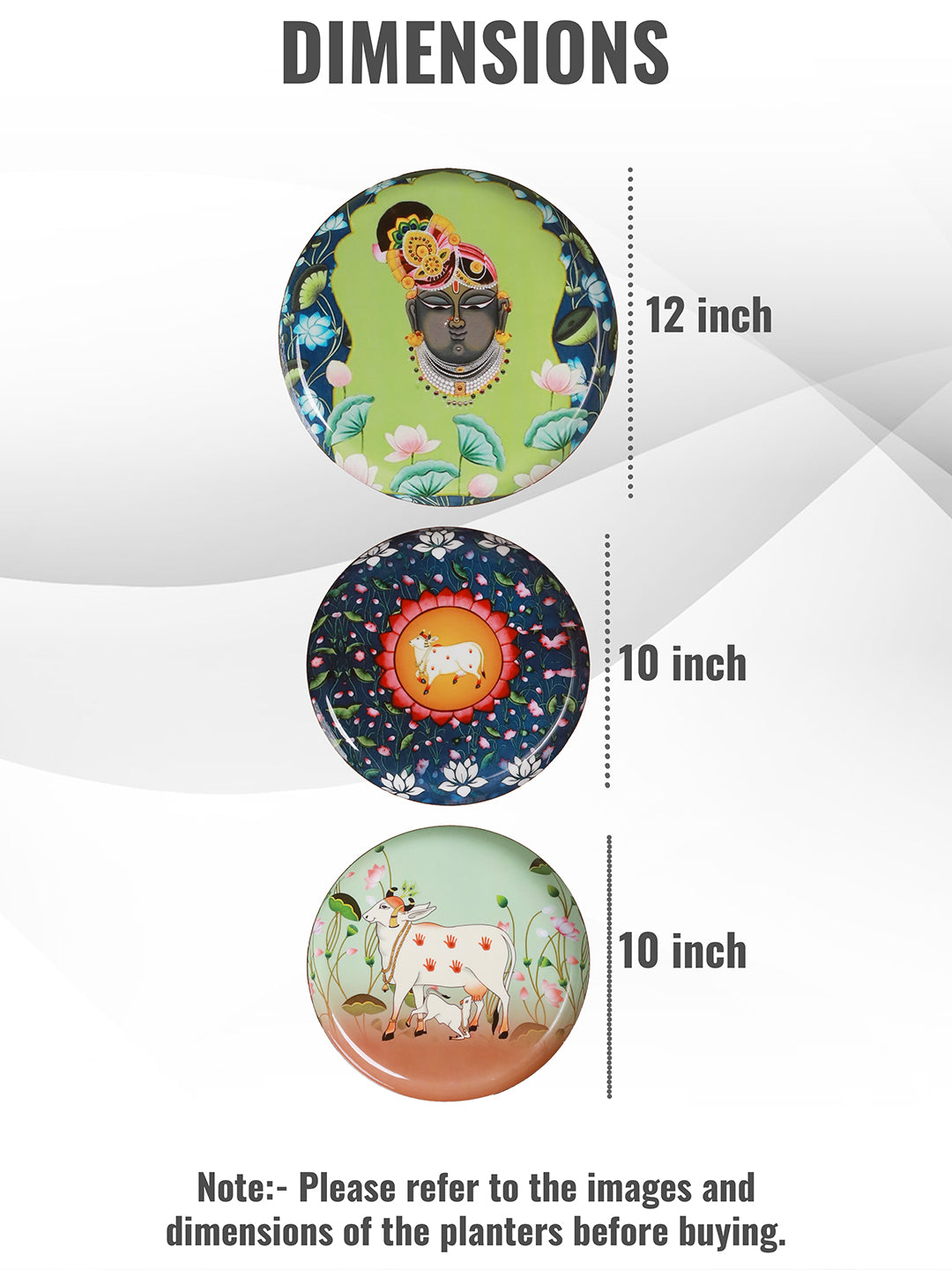 Pichwai Wall Plates