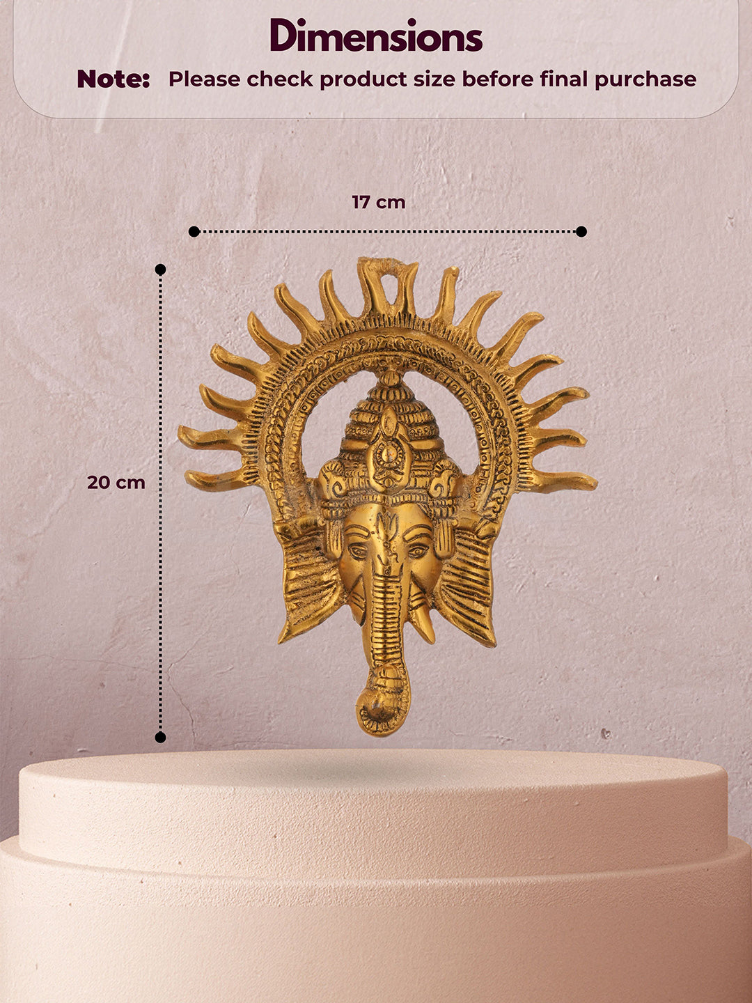 Divine Surya Chakra Ganesha Statue