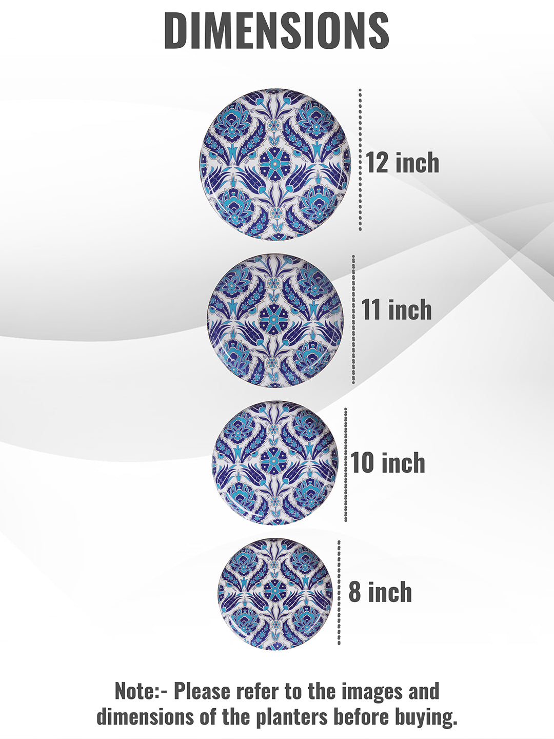 Turkish Indigo Wall plates