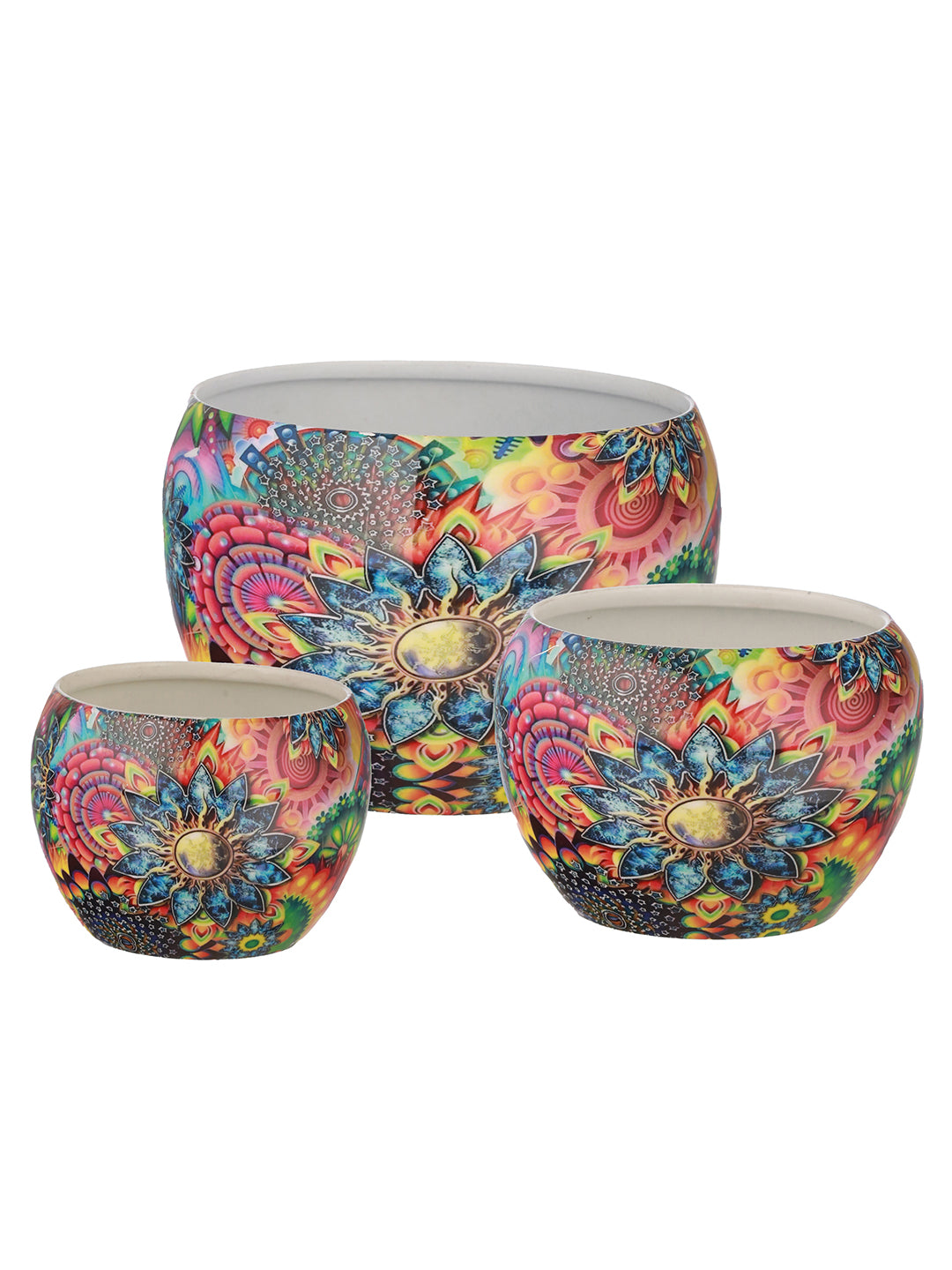 Elitta Ethnic Handcrafted Planter - Set Of Three