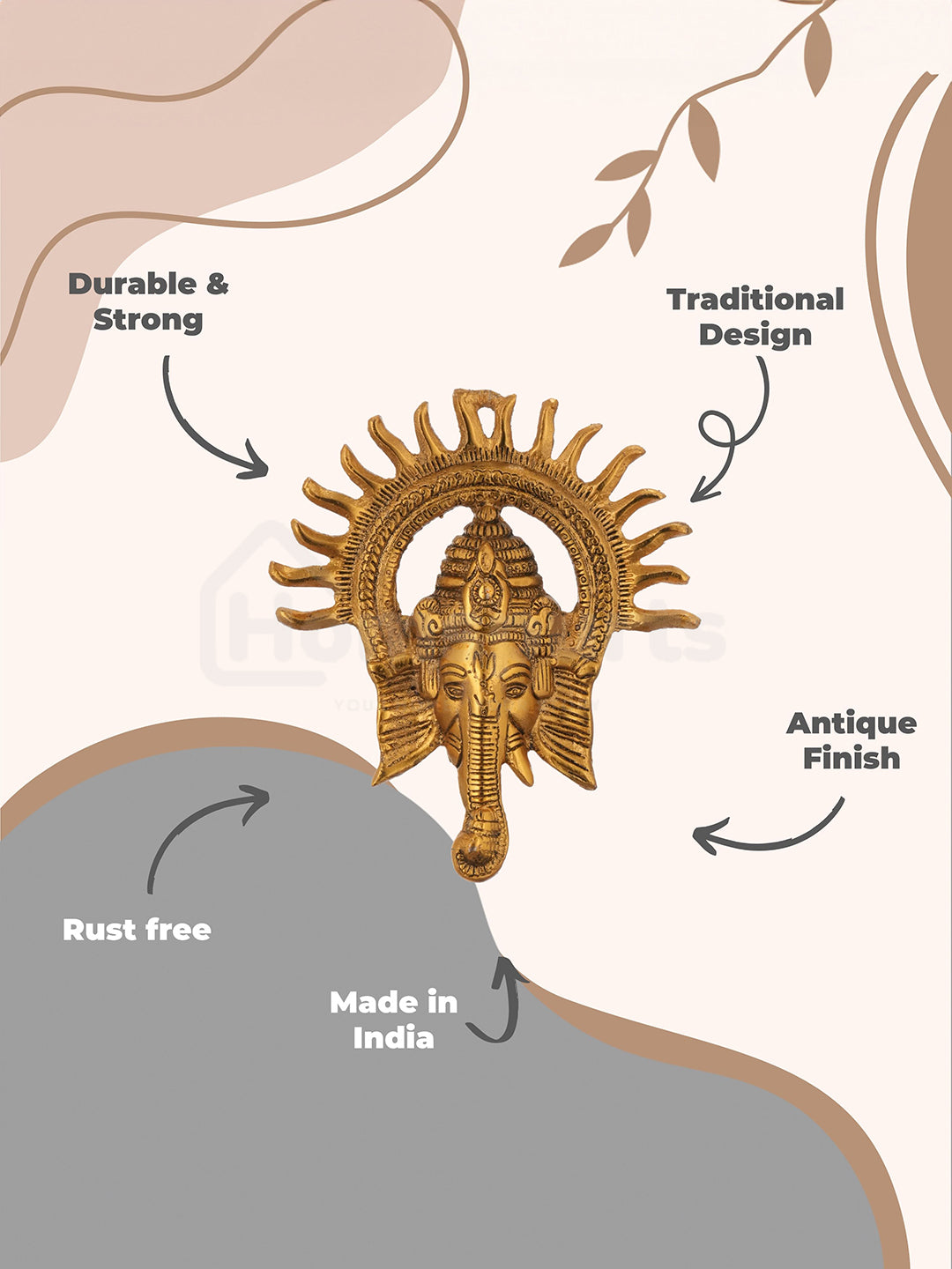 Divine Surya Chakra Ganesha Statue