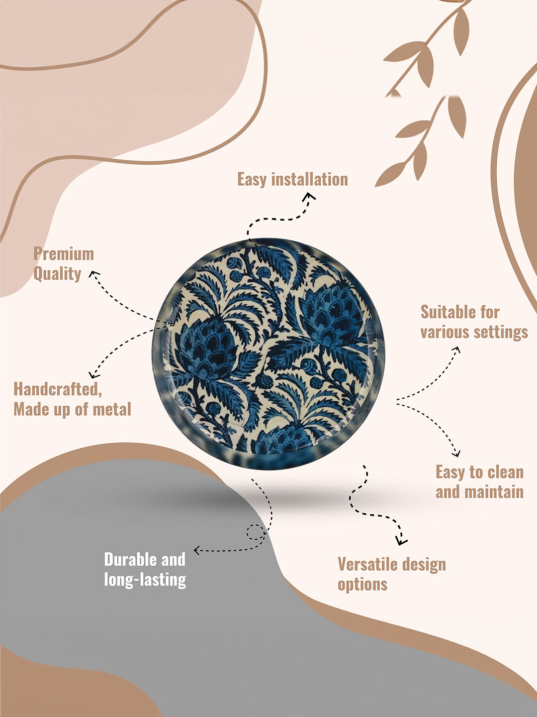 Blue Pottery Wall Art
