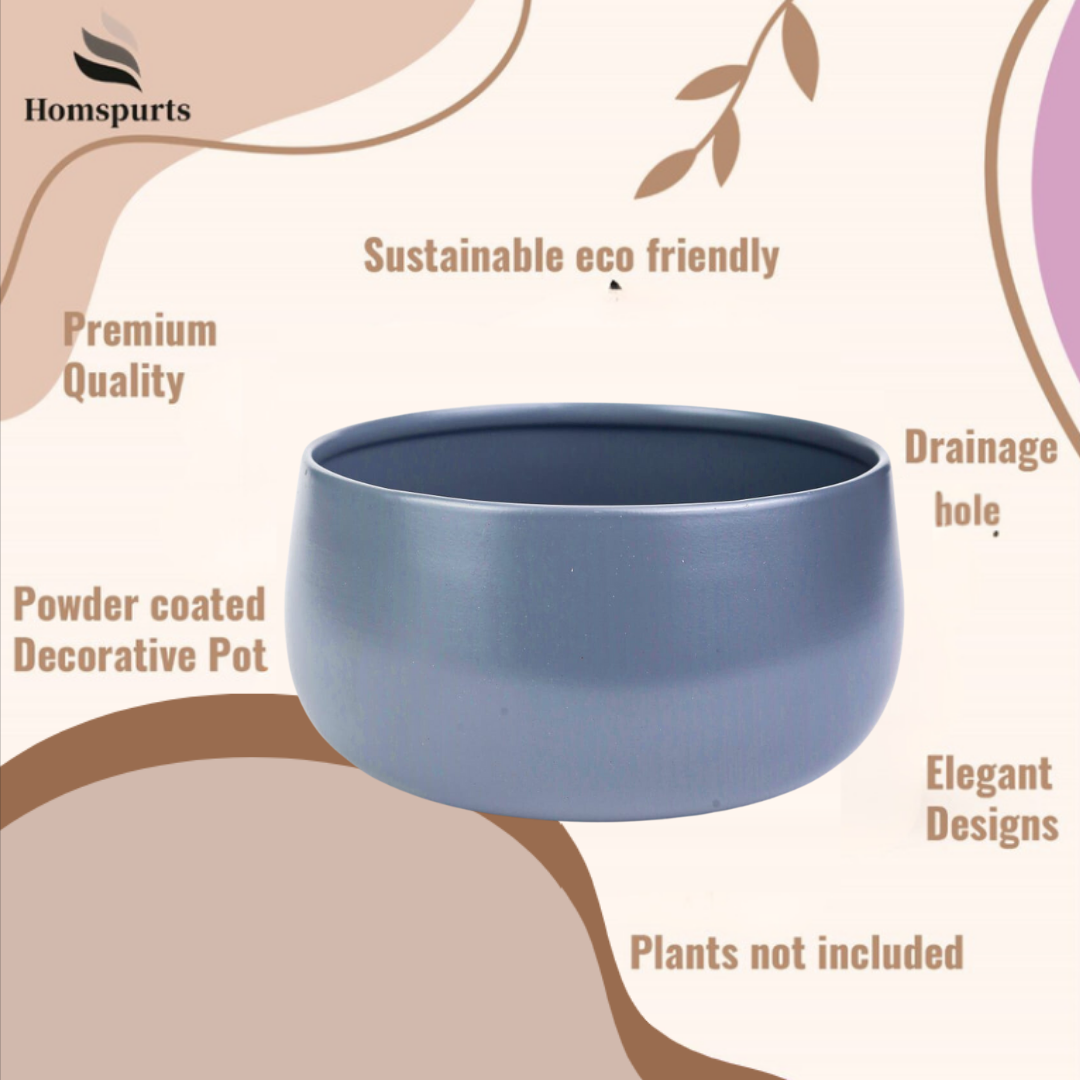 Helena Hue Planter (Grey) - Set Of Two