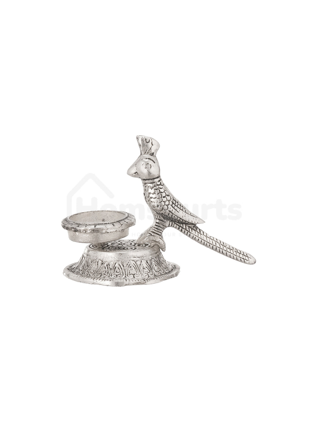 Antique Finish Parrot Tealight Duo
