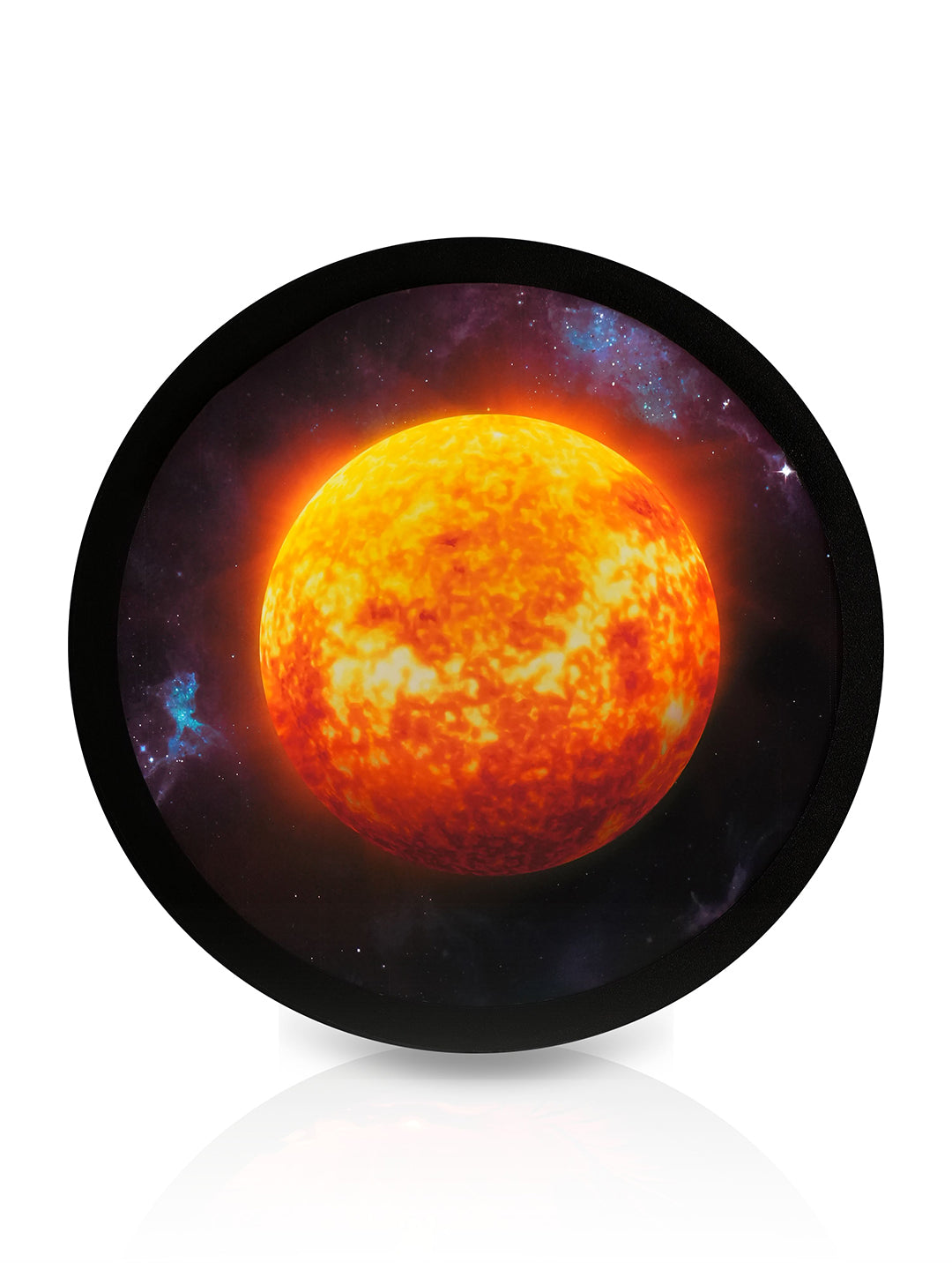 SunAura Round MDF Wall Light Décor