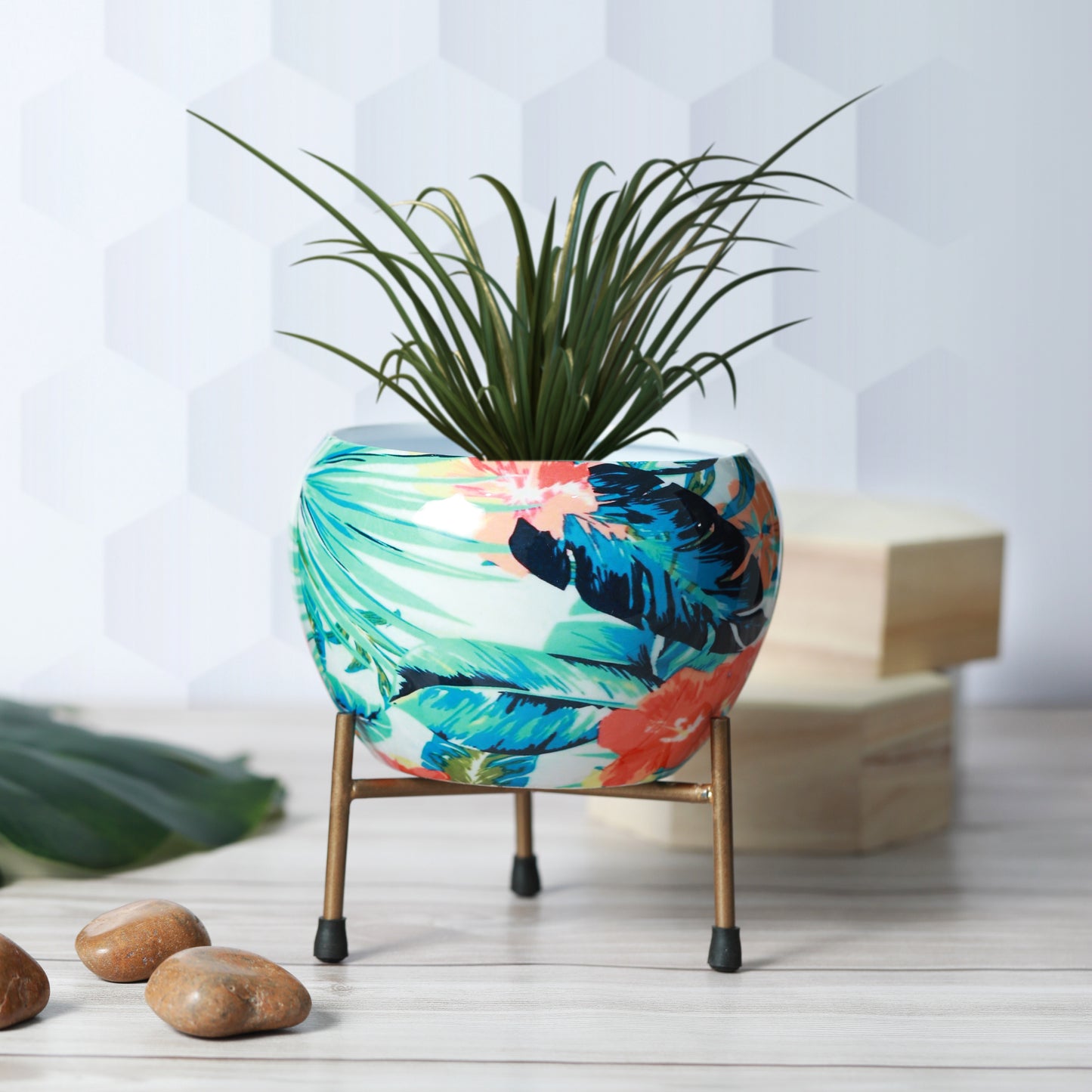 Rosso Ethnic Handcrafted Planter With Stand