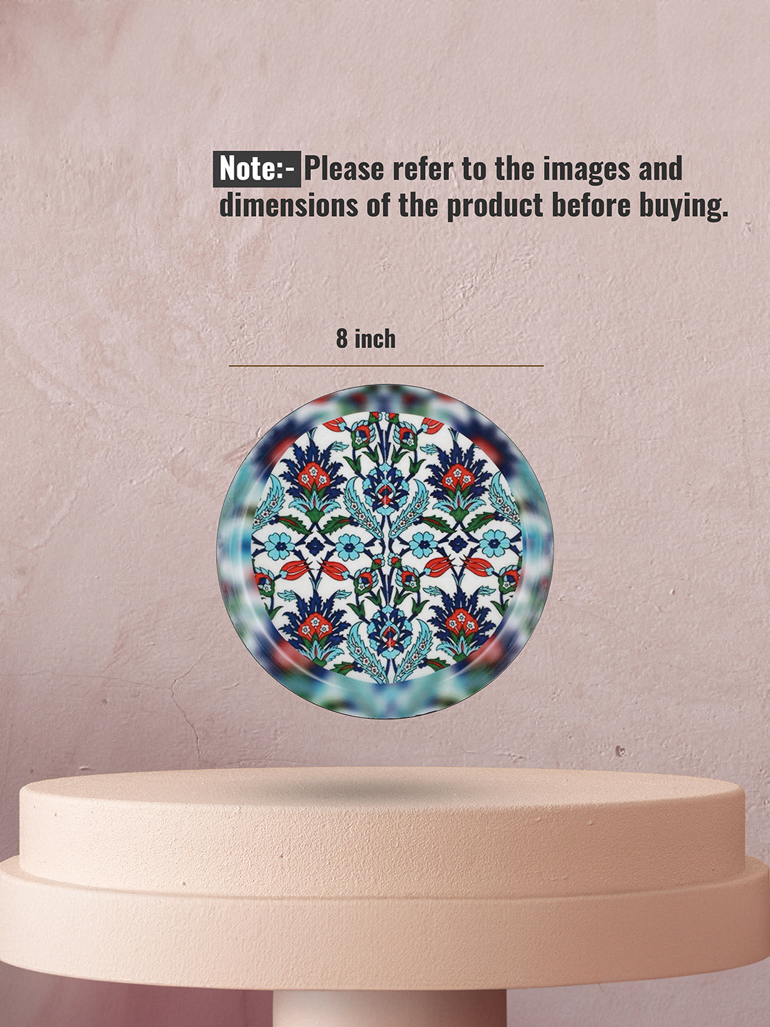Indigo Tulip Wall Plates
