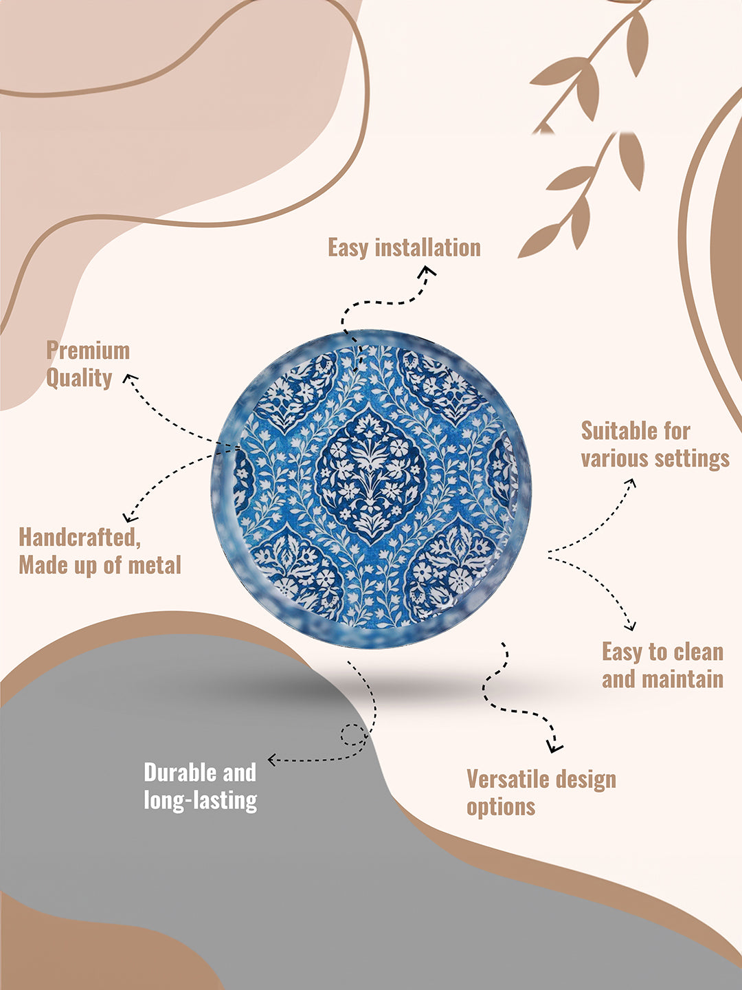 Blue Pottery Wall Art