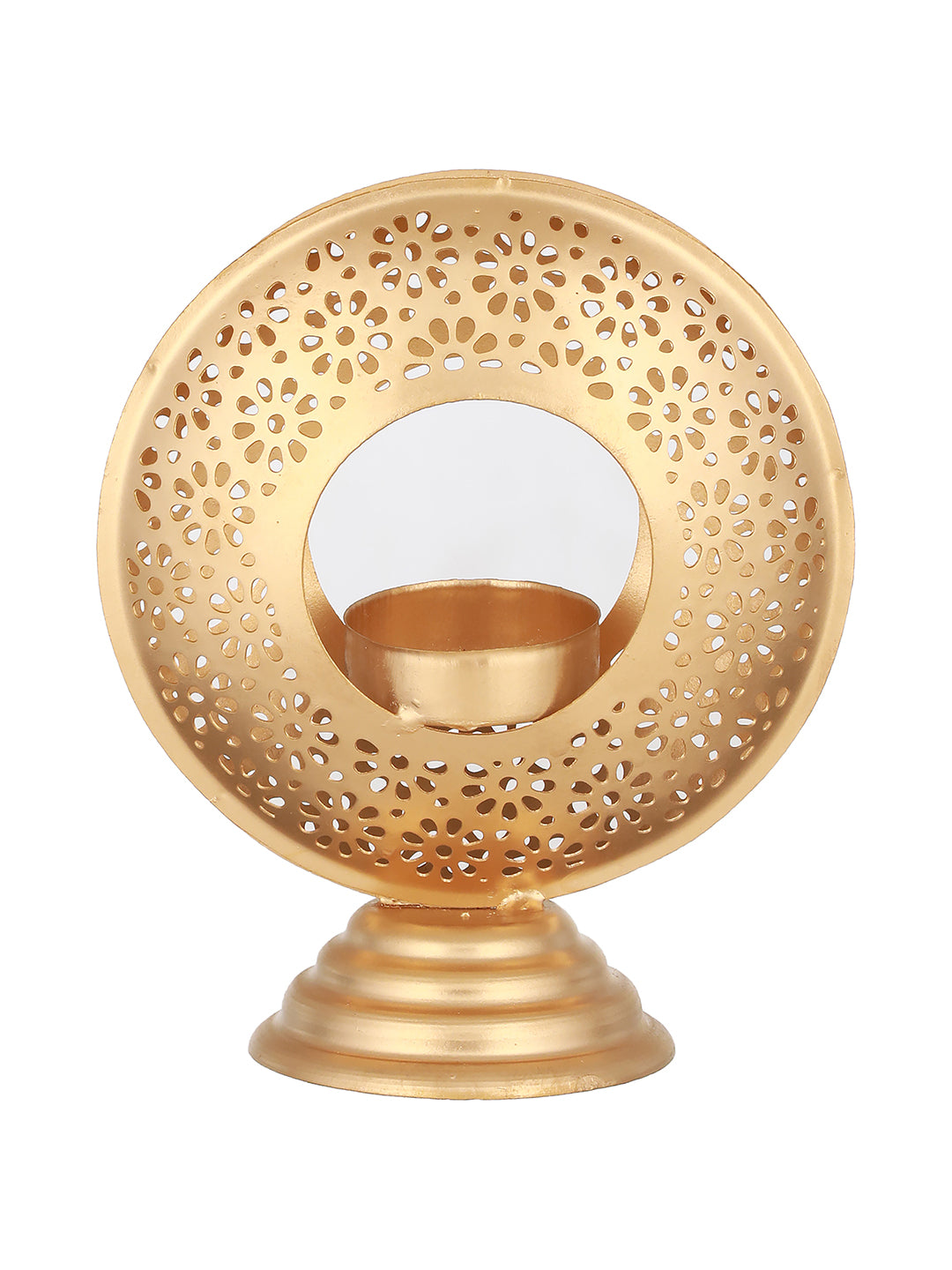 Radiant Metal Tealight Holders-Set of 2