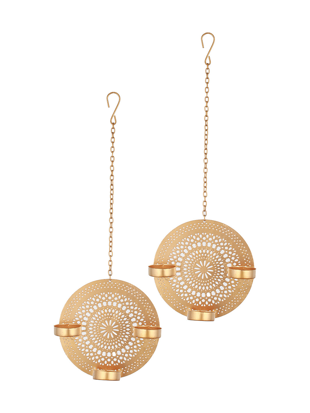 Blossoms Hanging Tealight Holders -Set of 2
