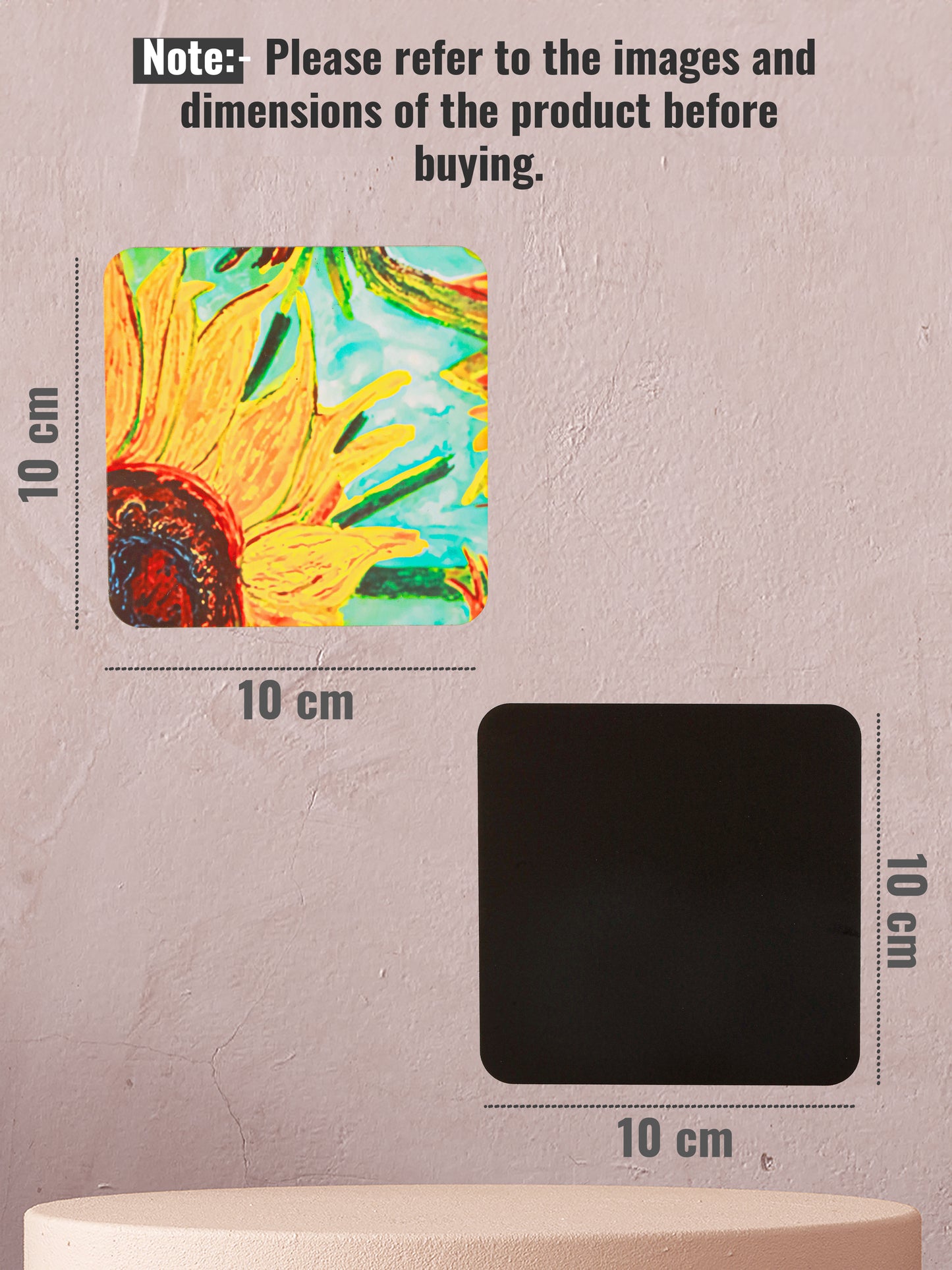 Vangogh Art-Set Of 6 Wooden Coaster