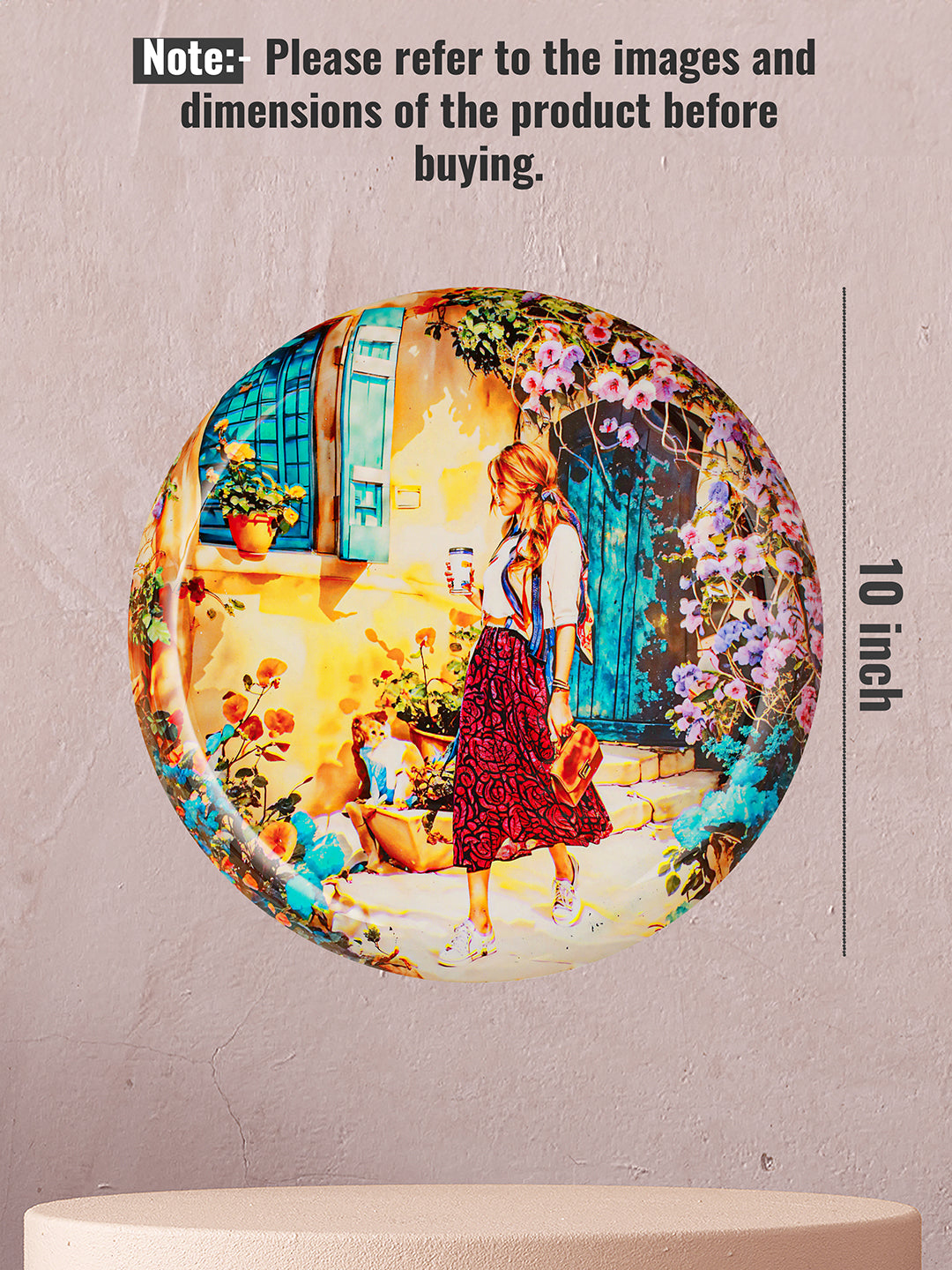 Serene Sunshine Walk Wall Plate