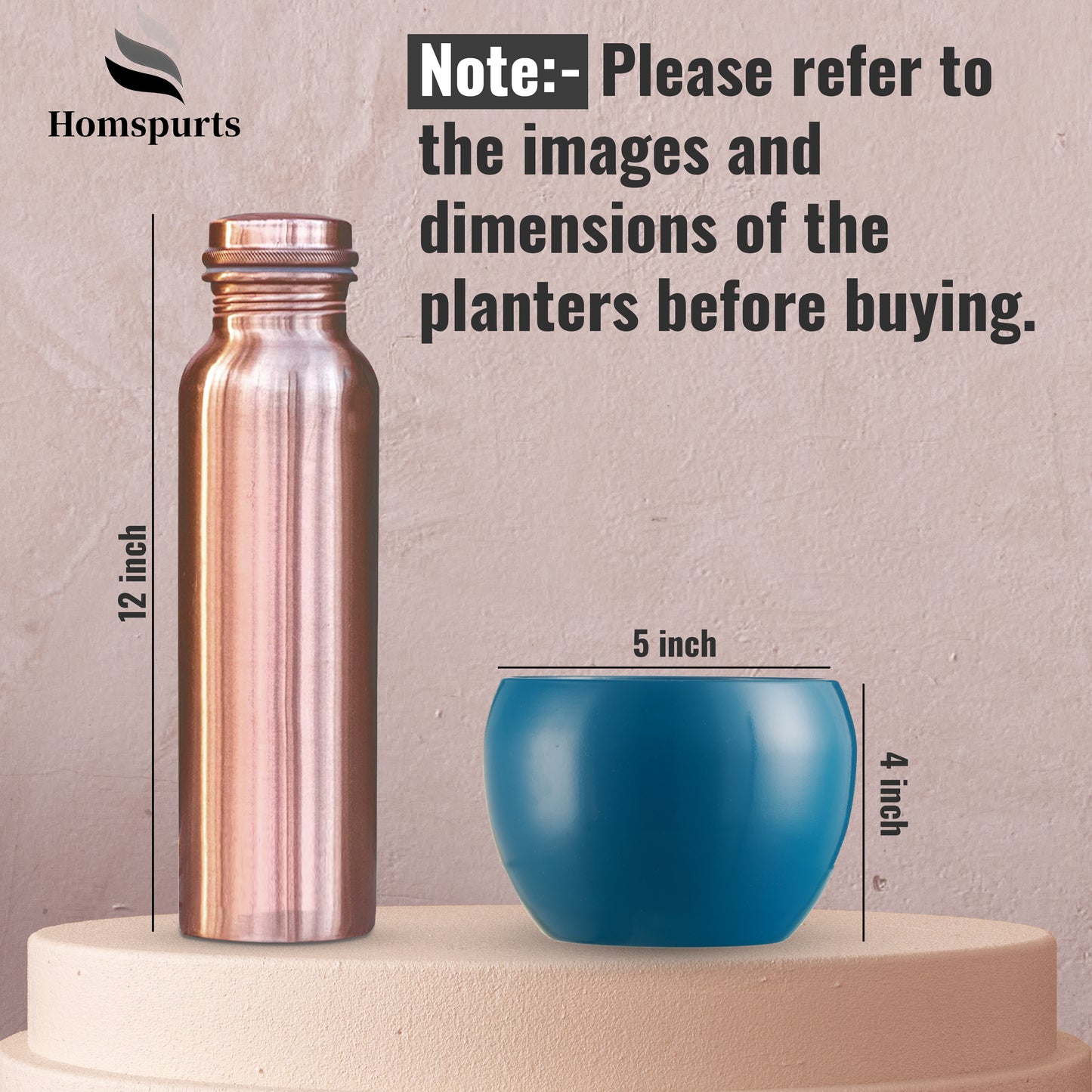 Nectera Metal Planter (Blue/Pink/Green) - Set Of Three