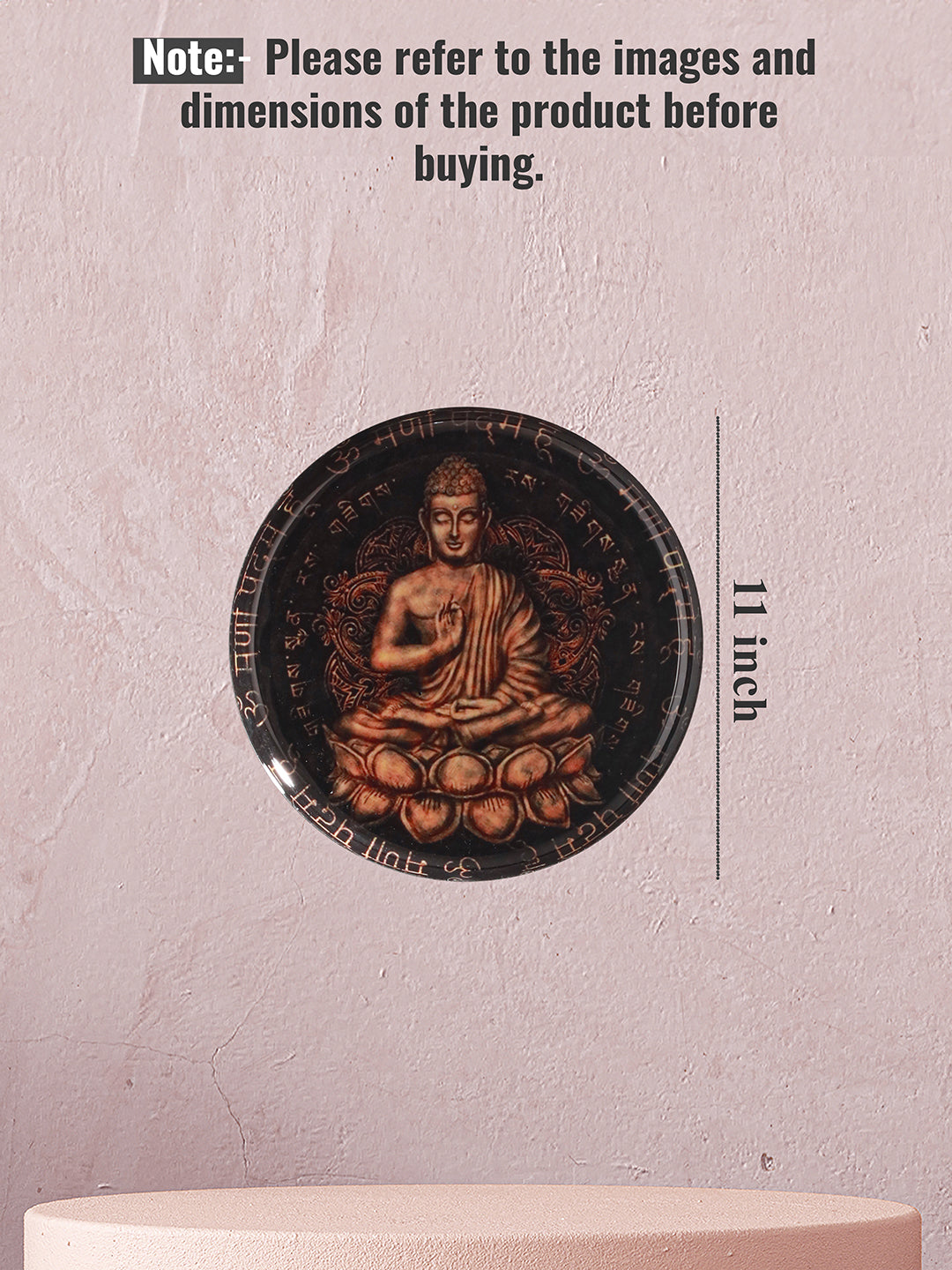 Serene Buddha Wall Plate