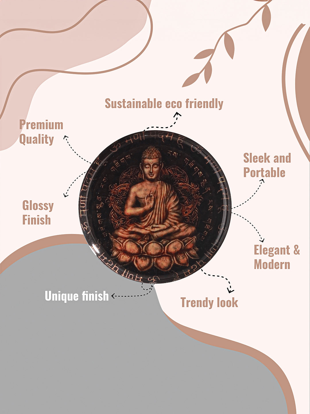 Serene Buddha Wall Plate