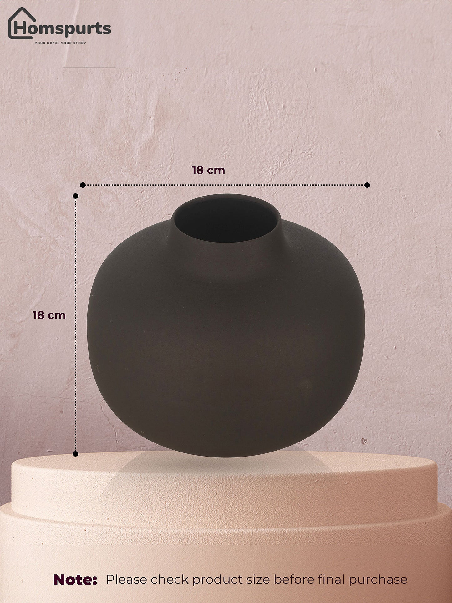Verda Metal Vase