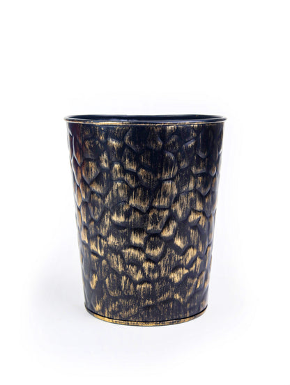 Black and Gold Rough Stone Texture  Planters