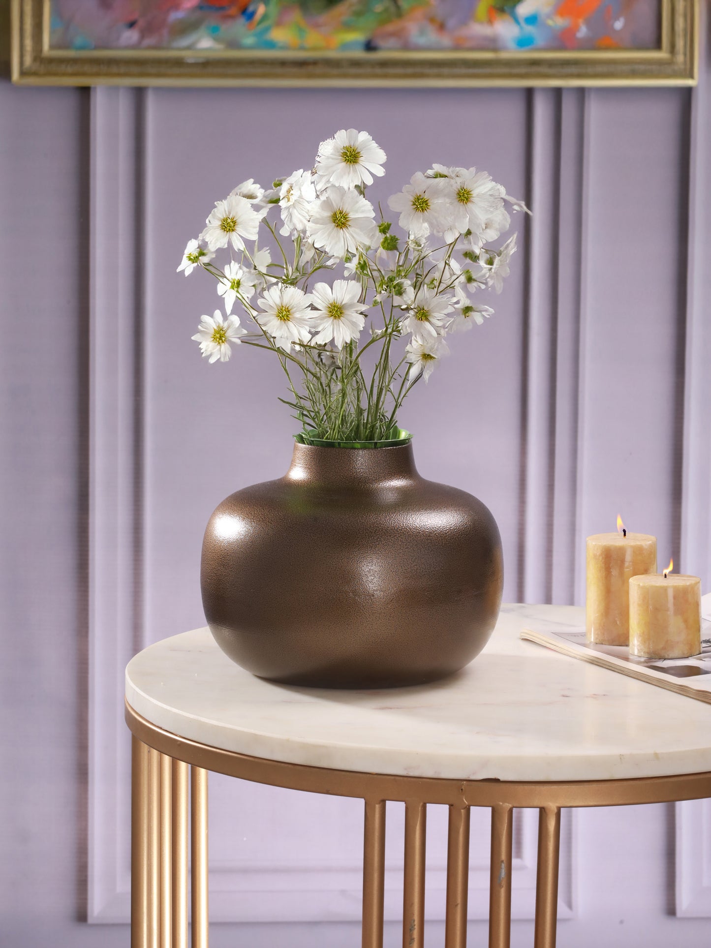 Verda Metal Vase
