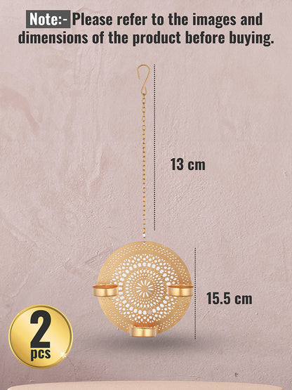 Blossoms Hanging Tealight Holders -Set of 2