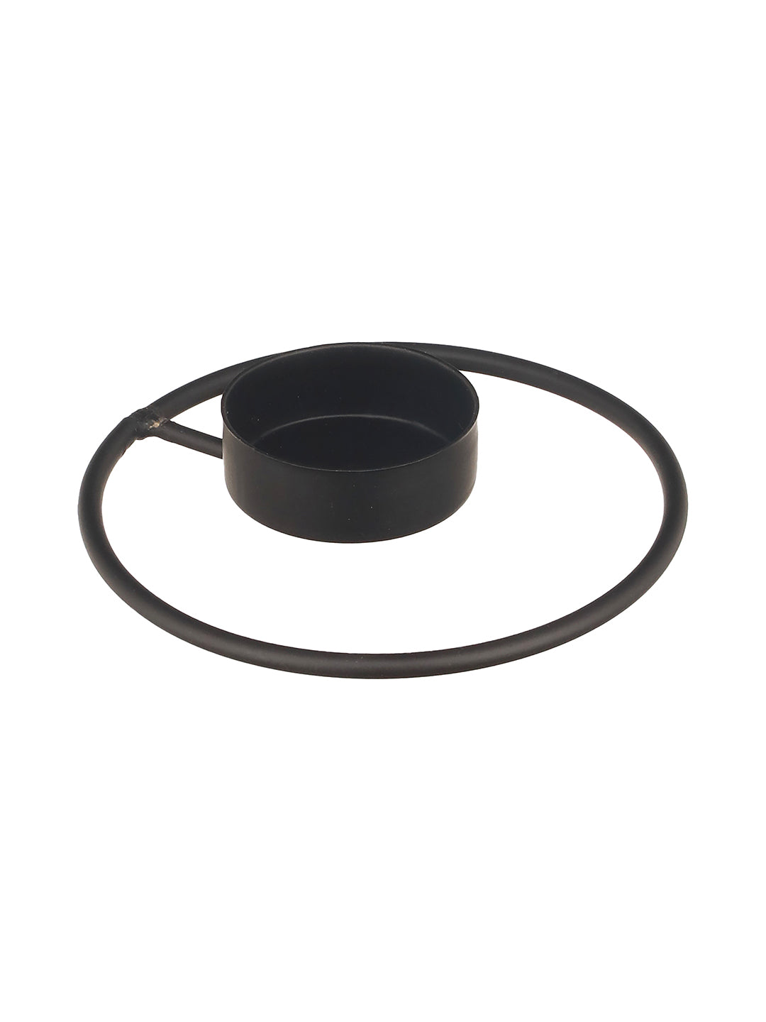 Rustic Radiance Tea Light candle holder -Set of 4, Black