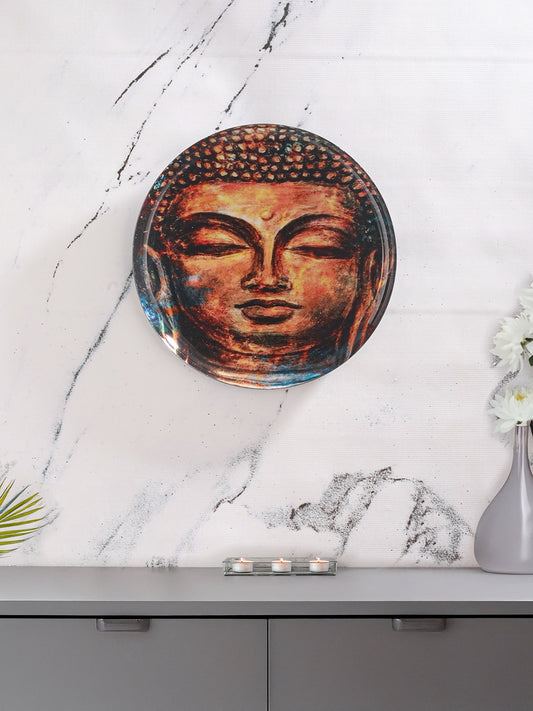 Tranquil Lotus Buddha Wall Plate