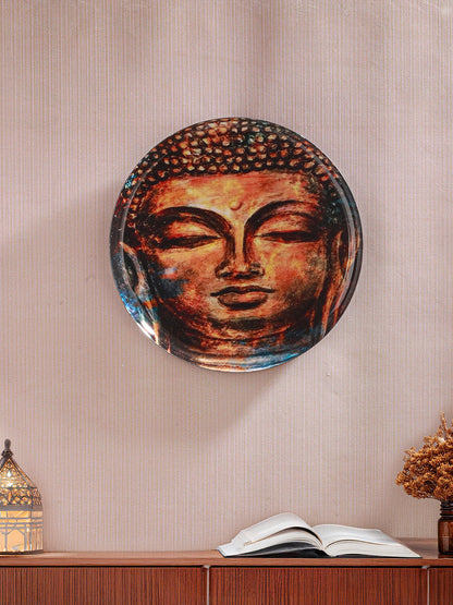Tranquil Lotus Buddha Wall Plate