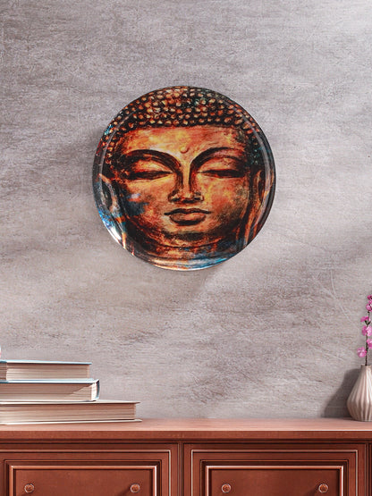 Tranquil Lotus Buddha Wall Plate