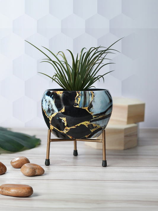 Enila Ethnic Handcrafted Planter With Stand