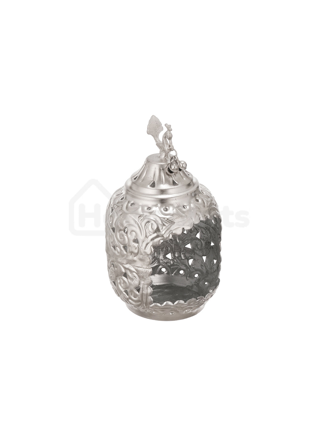 DivineNest Antique Silver Diya (set of 2)