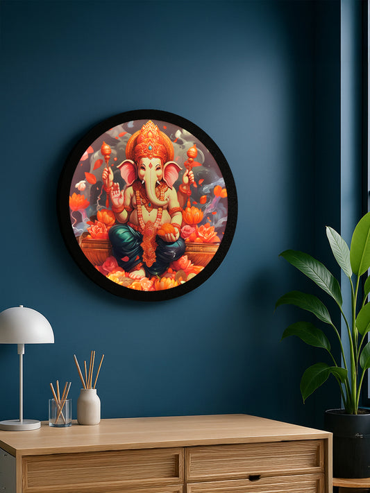 Ganpati Radiance MDF  Wall Light Décor