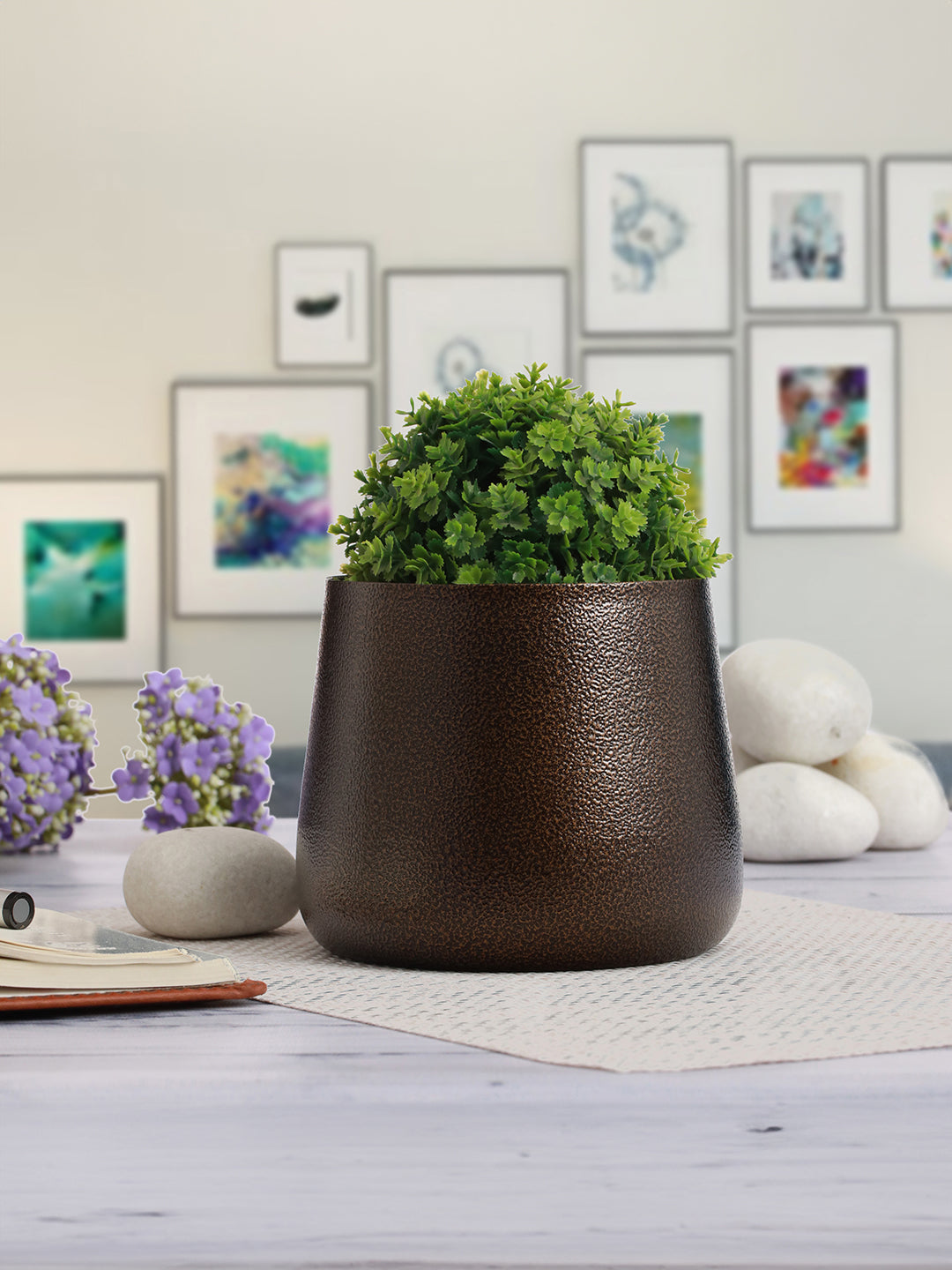 Nita Handcrafted Planter - Silver