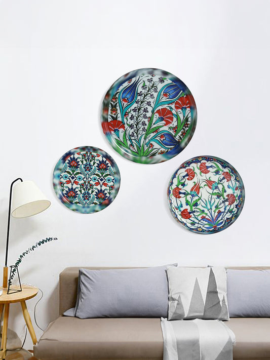 Indigo Tulip Wall Plates