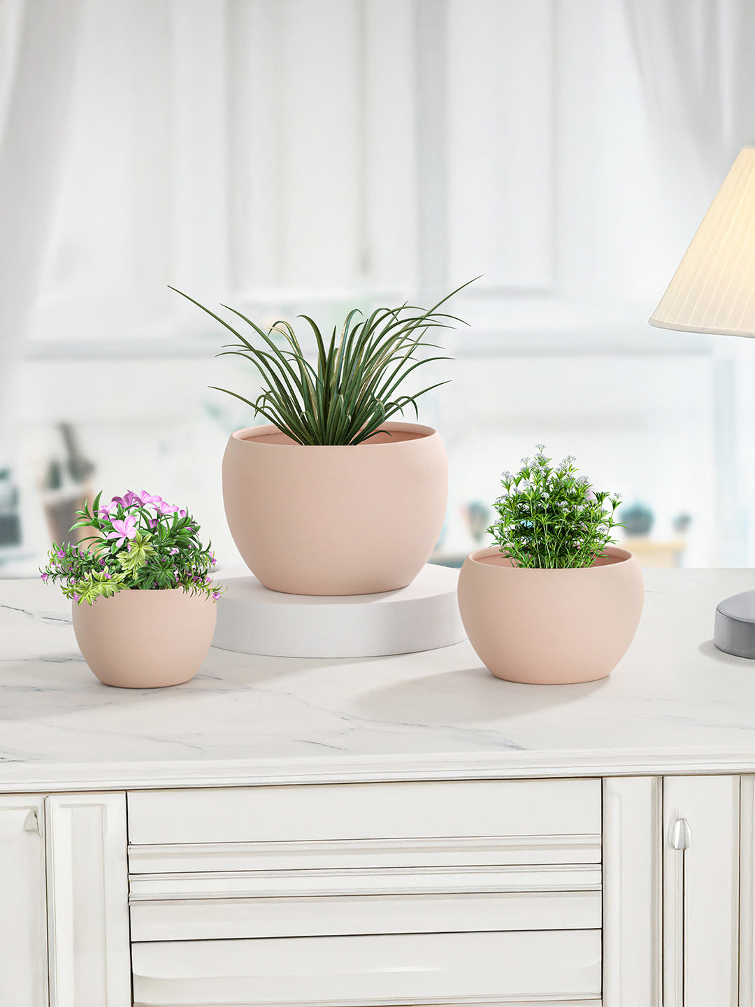 Ivera Dune Planter (Cream) - Set Of Three