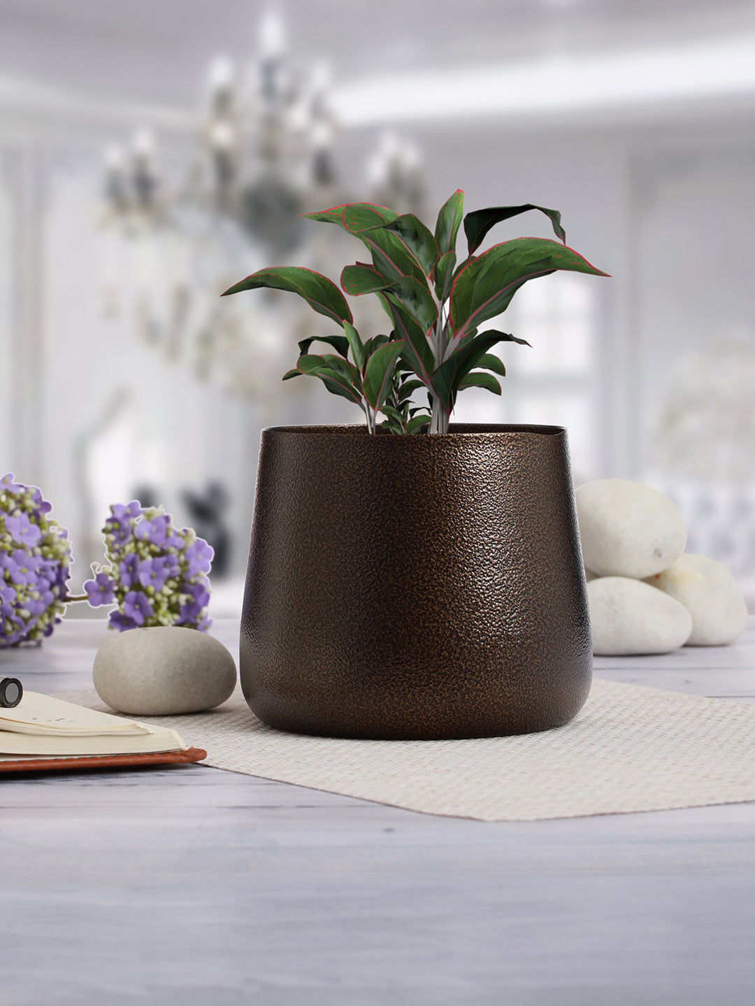 Nita Handcrafted Planter - Silver