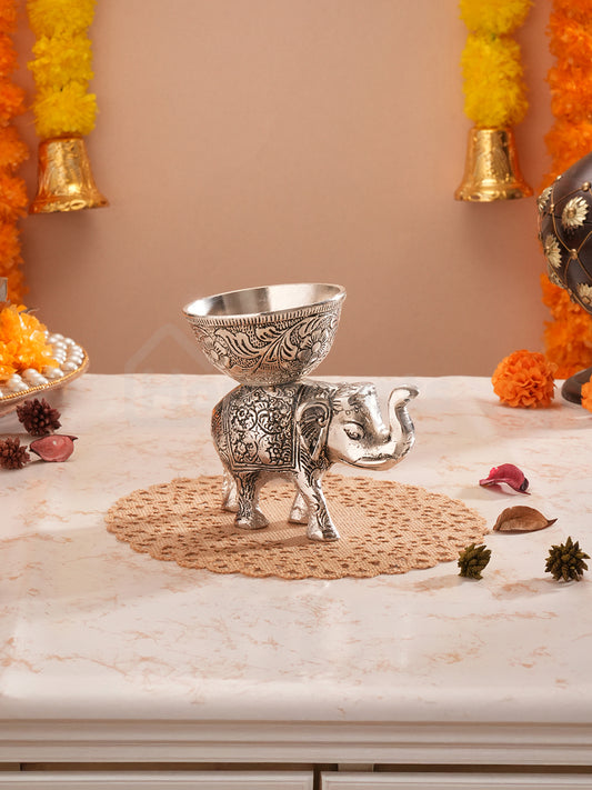 Vintage German Silver Elephant Centrepiece
