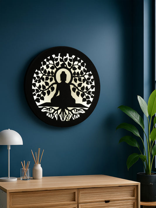 CalmVibe Buddha Glow Wall Art