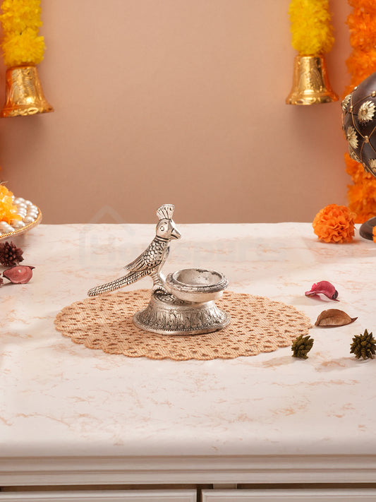 Mystic Parrot Tealight Holder