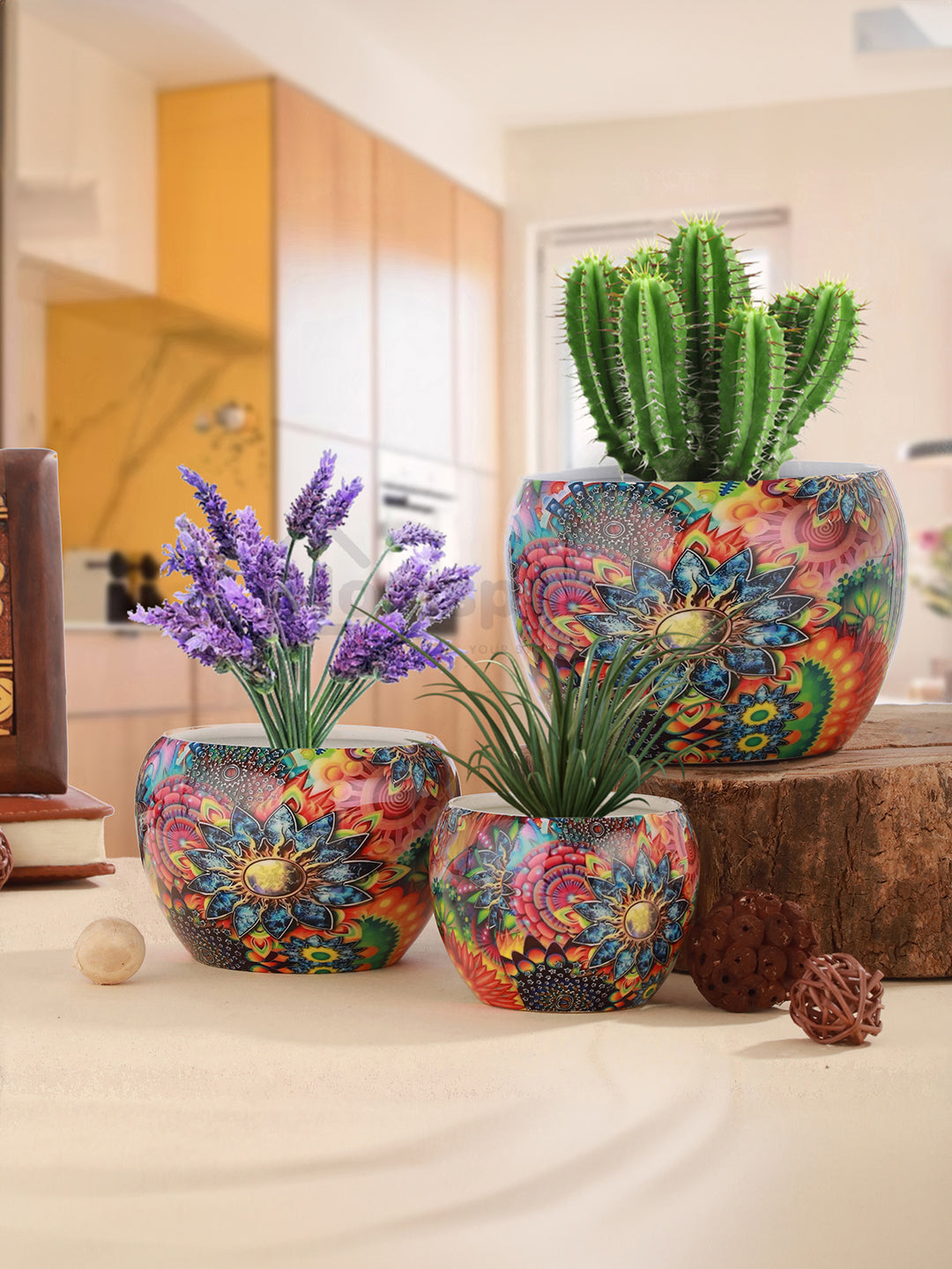 Elitta Ethnic Handcrafted Planter - Set Of Three