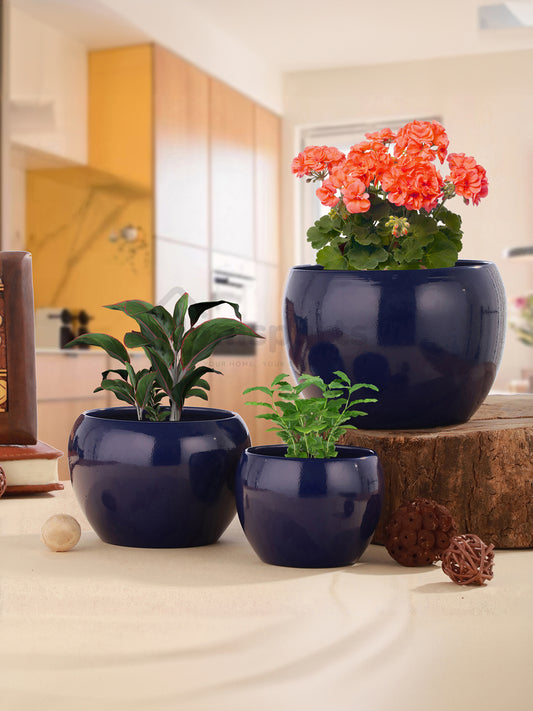 Ivera Dune Planter (Blue) - Set Of Three