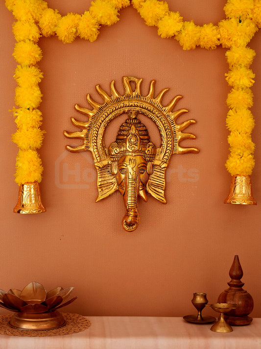 Divine Surya Chakra Ganesha Statue