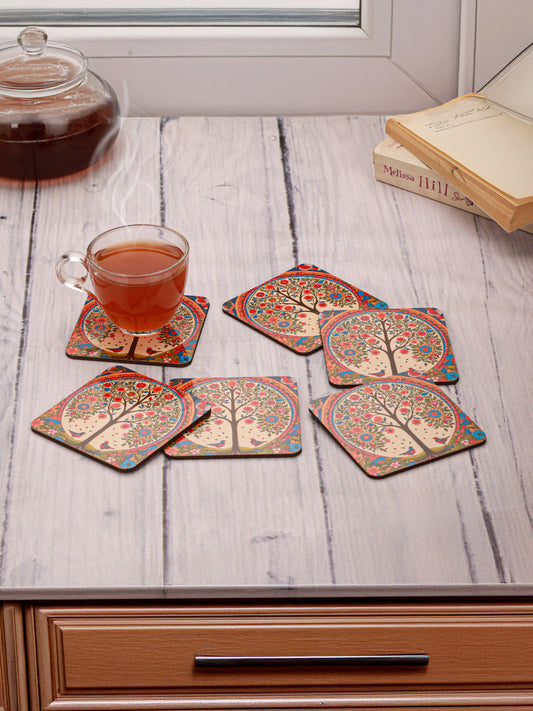 The beauty of nature-Set Of 6 Wooden Coaster