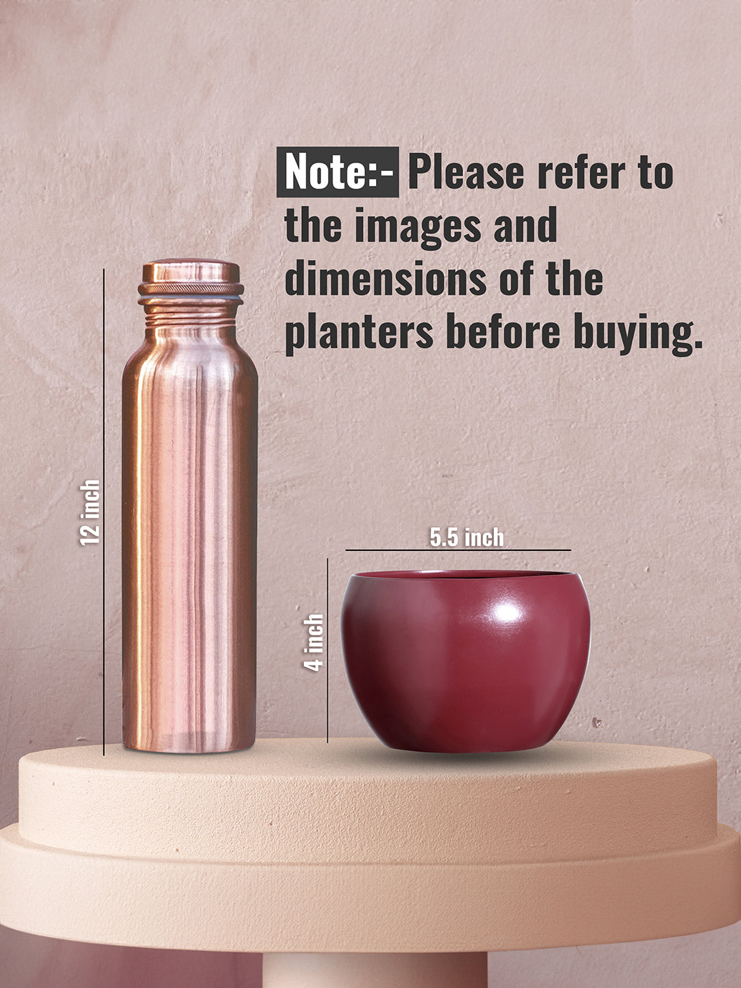 Marsha Miro Planter (Red) - Set Of Two