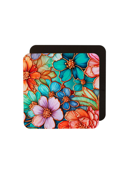 Refreshing Nature-Set Of 6 Wooden Coaster